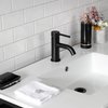 Fauceture VWP3722A0 37-Inch Ceramic Console Sink (1-Hole), White/Matte Black VWP3722A0